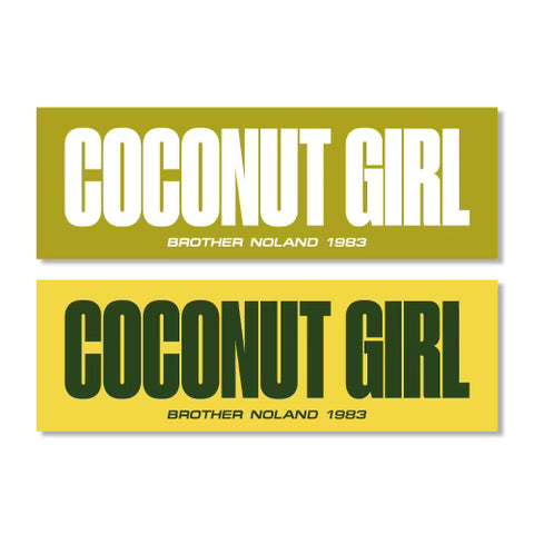 Coconut Girl Bumper Sticker