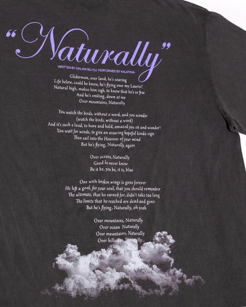 Kalapana Naturally T-shirt (Pigment Dyed Vintage Black)