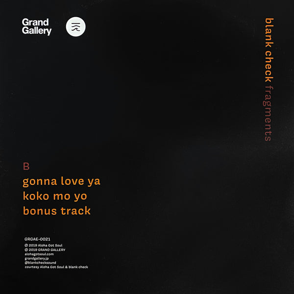 blank check - fragments (AGS-023)