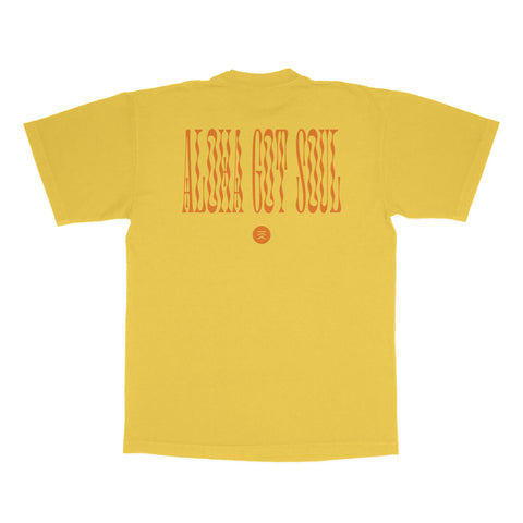 From These Shores T-shirt ("Pua Kenikeni" / Yellow / Orange)