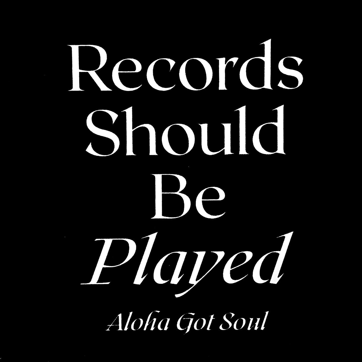 レコードは再生されるべきステッカー