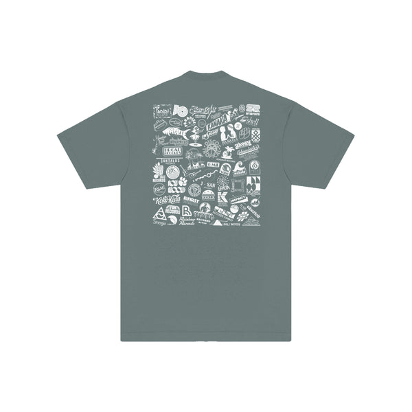 Label Logos T-Shirt (Atlantic Green)