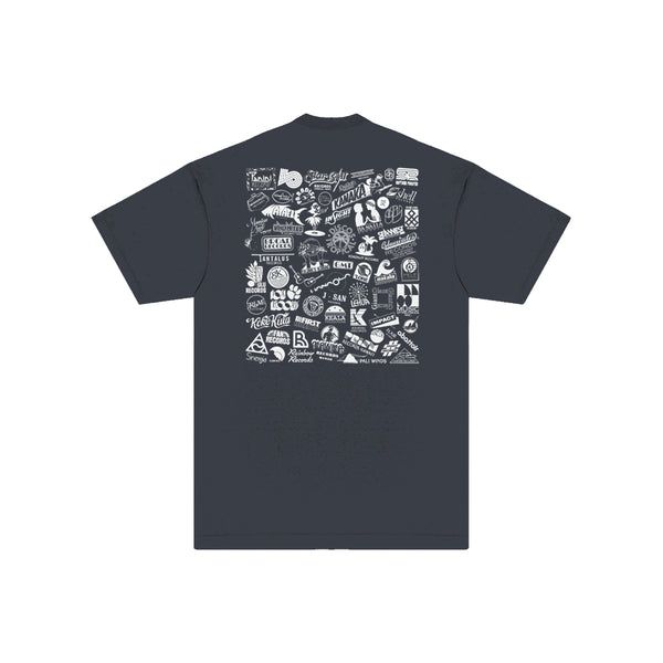 Label Logos T-Shirt (Dolphin Blue)