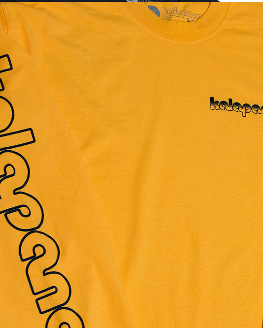 カラパナ クラシック ロゴ ロングスリーブ シャツ (ゴールド)