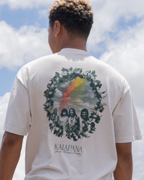 Kalapana (For You) I'd Chase A Rainbow T-shirt (Cement)