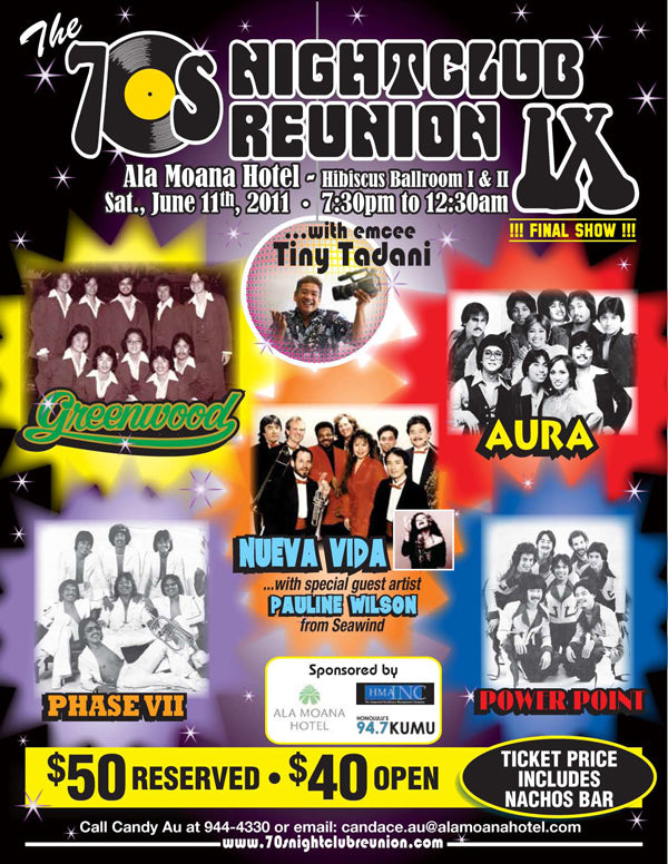 Hawaii 70s Night Club Reunion IX poster