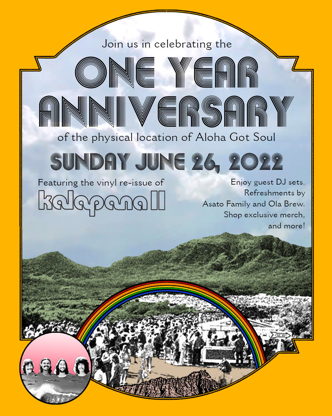 One-Year Anniversary + Kalapana II vinyl release (June 26, 2022)