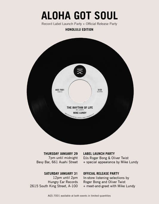 AGS-7001 Release Parties: Honolulu, London, Chicago