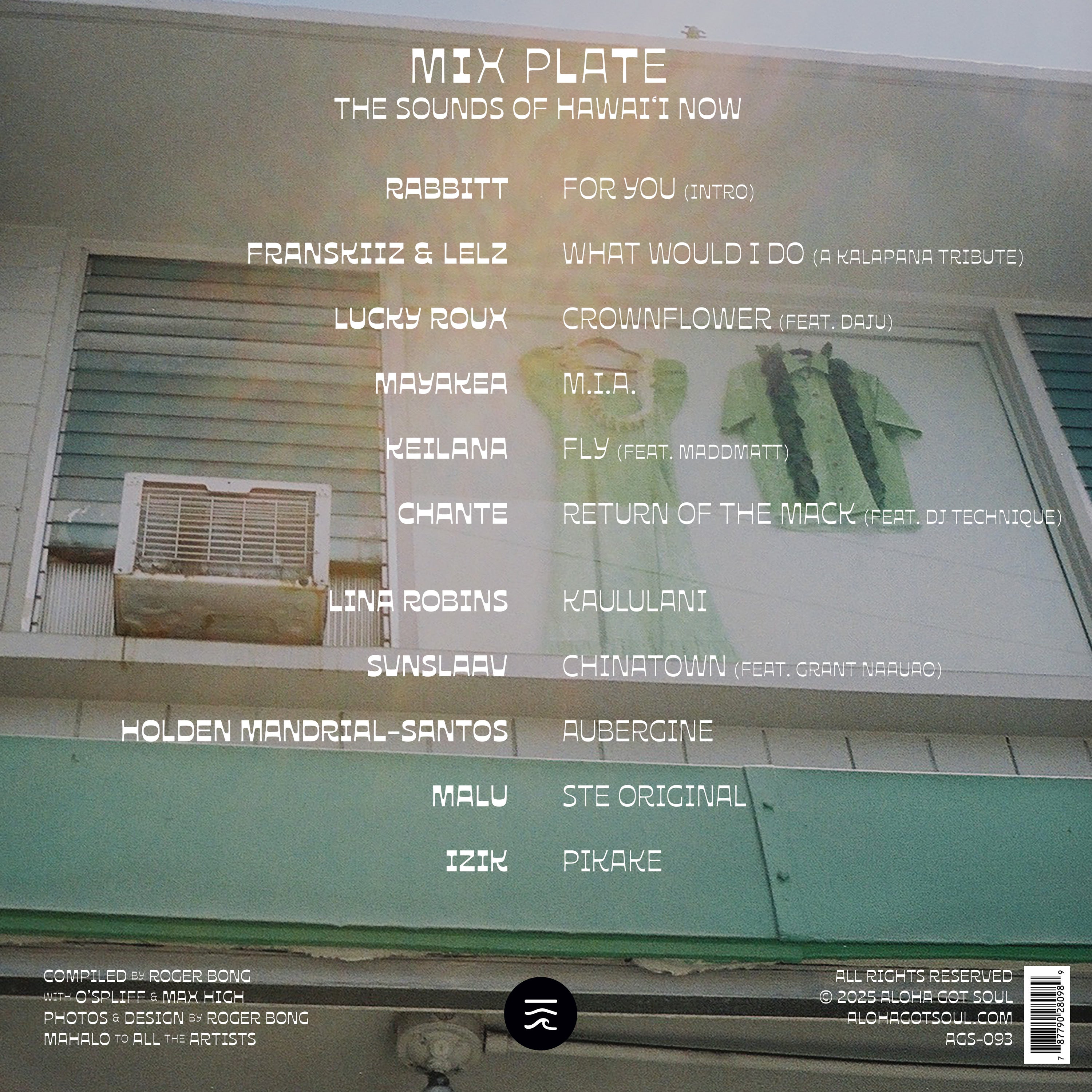 Various Artists - Mix Plate 2025 (AGS-093) – Aloha Got Soul