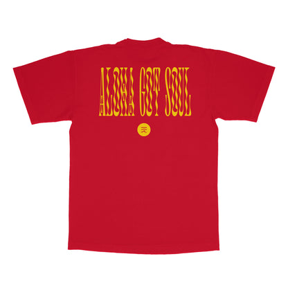 From These Shores T-shirt (Dark Red / Yellow)