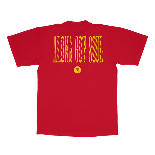 From These Shores T-shirt (Dark Red / Yellow)
