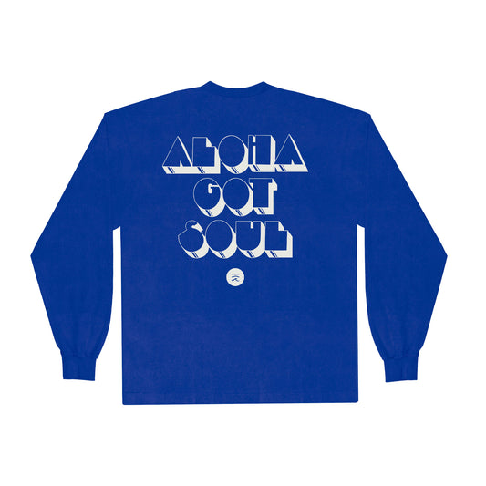 Disco Island Long Sleeve (Cobalt Blue / White)