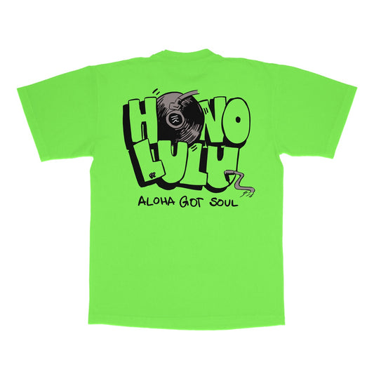 HONOLULU T-shirt (Neon Green)