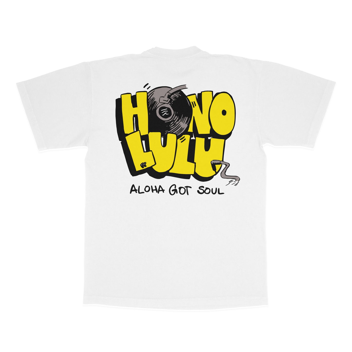 HONOLULU Tシャツ（ホワイト/イエロー）
