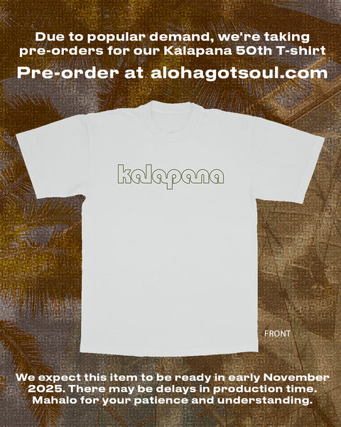 PRE-ORDER: Kalapana 50th T-Shirt (Cement)