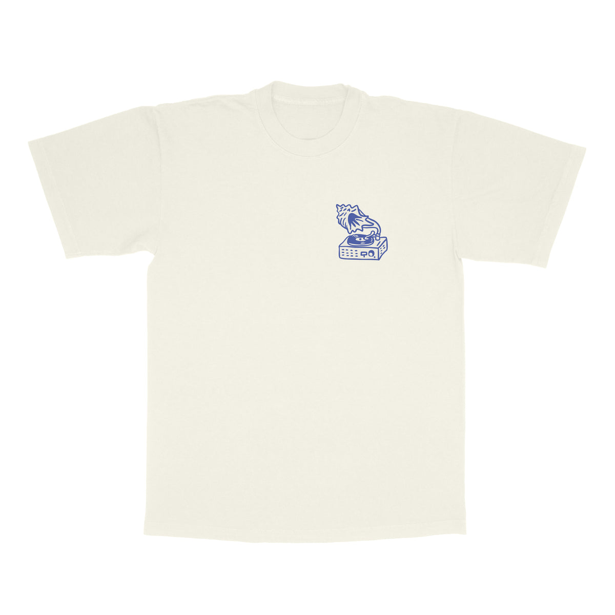 Conch Shell Phonograph T-shirt (Cream)
