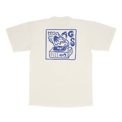 Conch Shell Phonograph T-shirt (Cream)