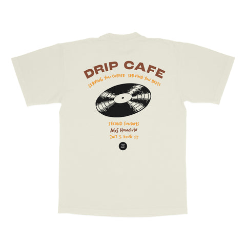 Drip Cafe x AGS Honolulu collab T-shirt - "Serving You"
