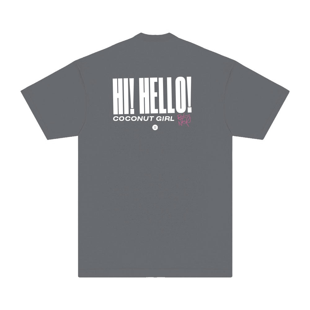 ブラザー・ノーランド「Hi! Hello!」Tシャツ（チャコール）