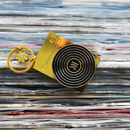 キーホルダー - ゴールドレコードプレーヤー（Small Kine Gift x AGS）