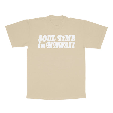 Soul Time in Hawaii T-shirt (Beige / White)