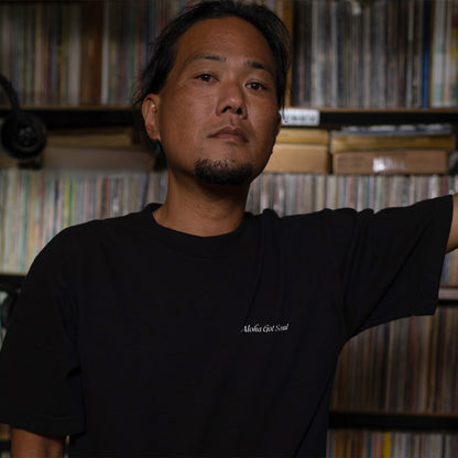 RSBP Tシャツ（ブラック/ホワイト）レコードは再生されるべき