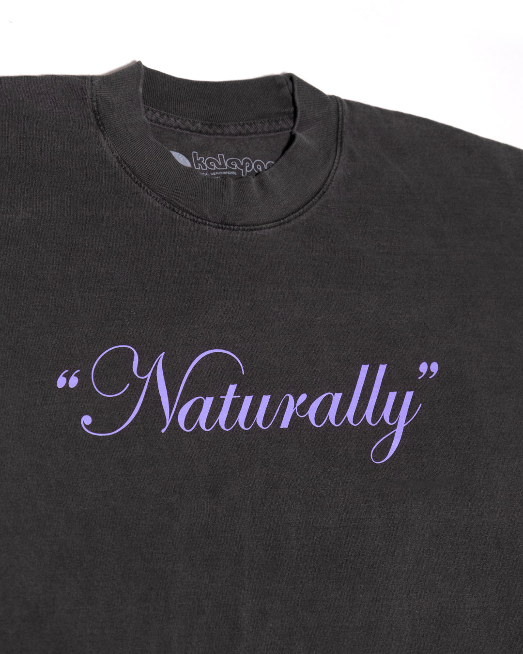 カラパナ ナチュラリー Tシャツ（ピグメントダイ ヴィンテージブラック）