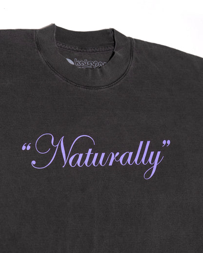 カラパナ ナチュラリー Tシャツ（ピグメントダイ ヴィンテージブラック）