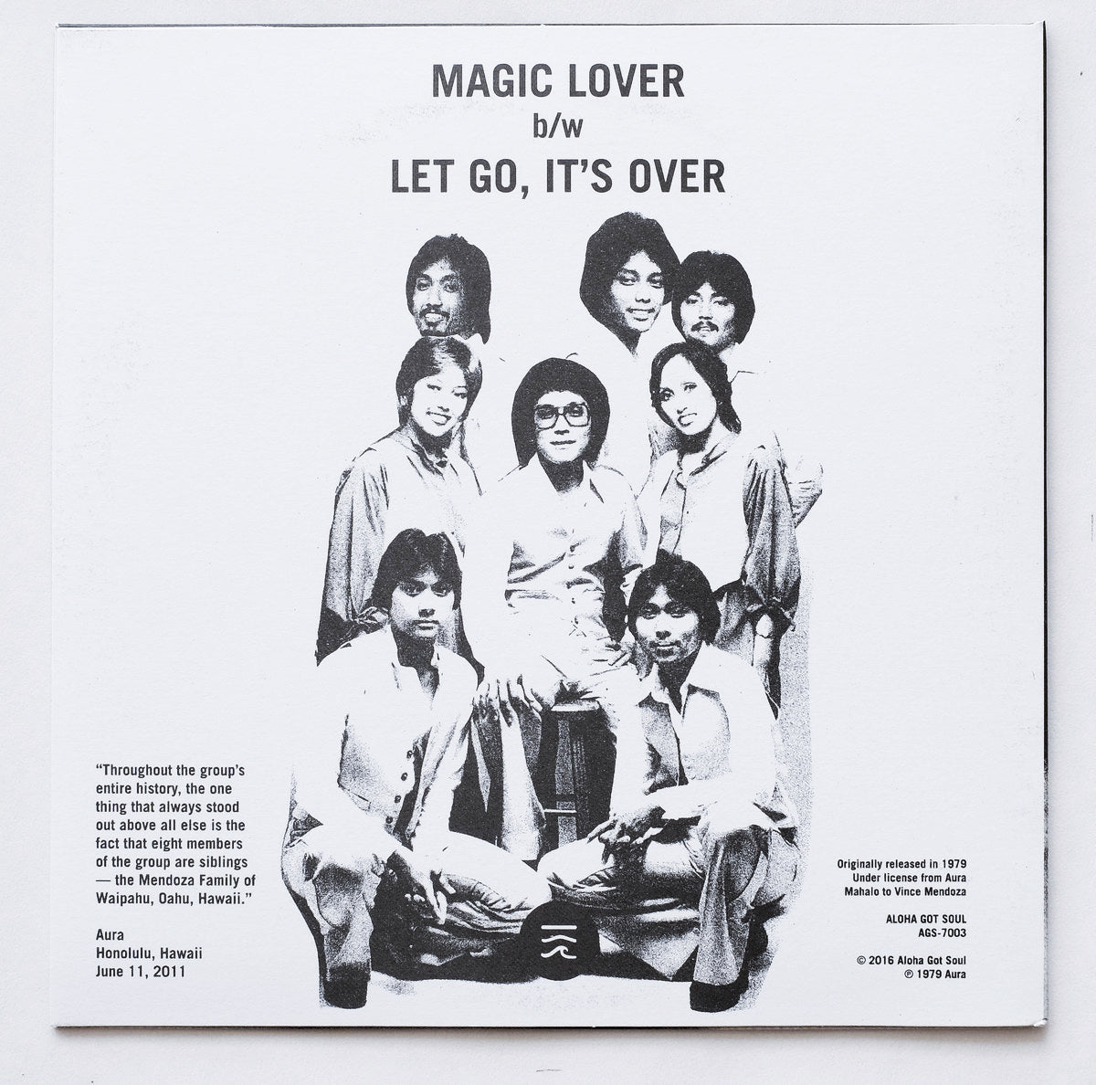 Aura - Magic Lover / Let Go, It's Over (AGS-7003) – Aloha Got Soul