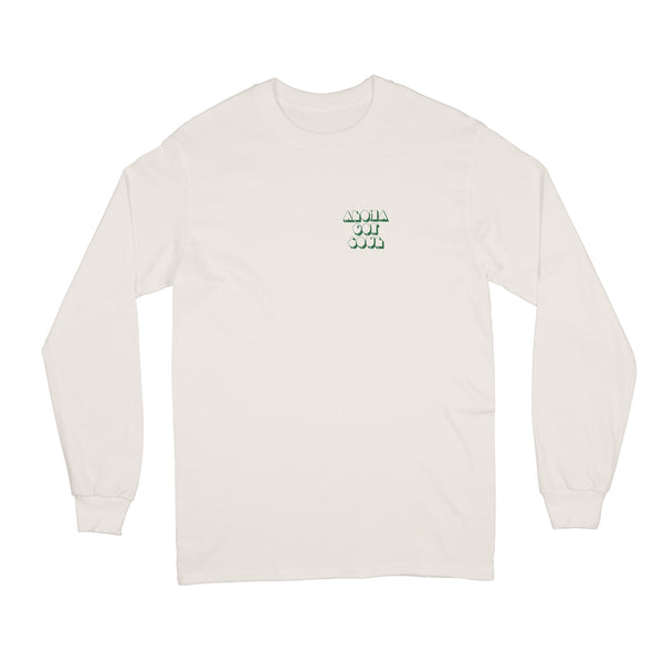 Disco Island Long Sleeve Shirt (Natural/Forest Green)