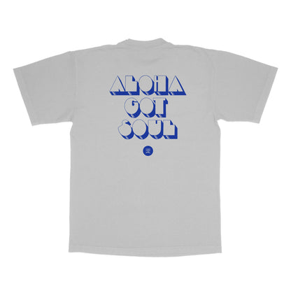 ディスコアイランドTシャツ（グレー/ブルー）