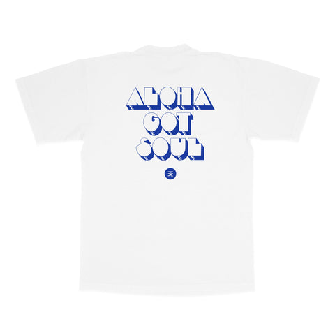 Disco Island T-shirt (White / Blue)