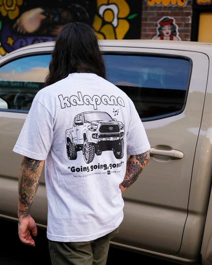 トヨタ ハワイックス カラパナ「Going Going Gone」Tシャツ - アスレチックグレー