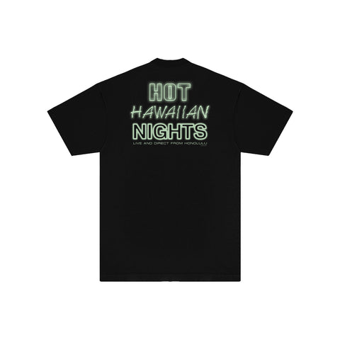 Hot Hawaiian Nights T-shirt (Black / Neon)