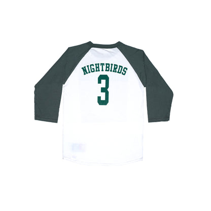 カラパナ ナイトバーズ 3/4スリーブ ラグランシャツ