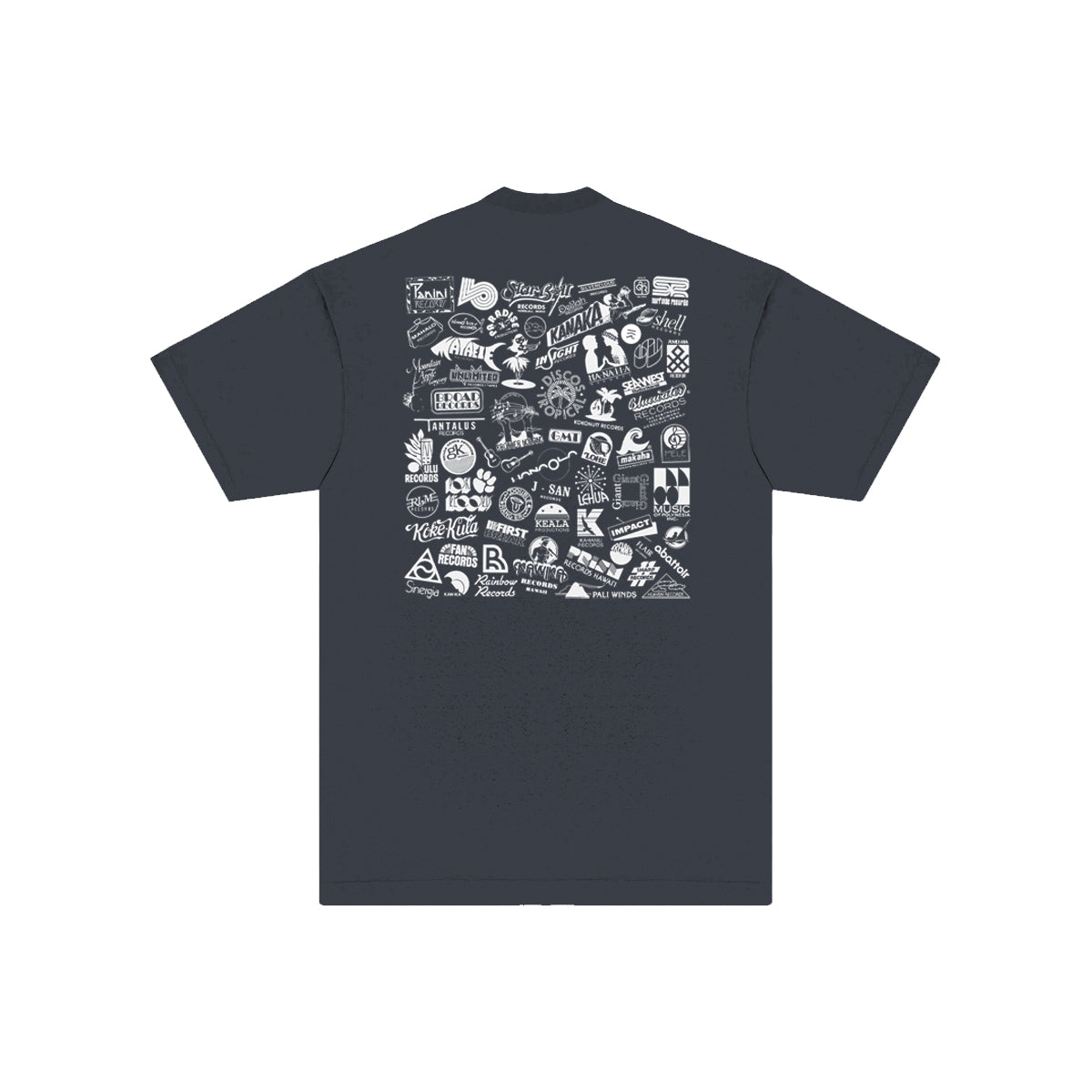 レーベルロゴTシャツ（ドルフィンブルー）