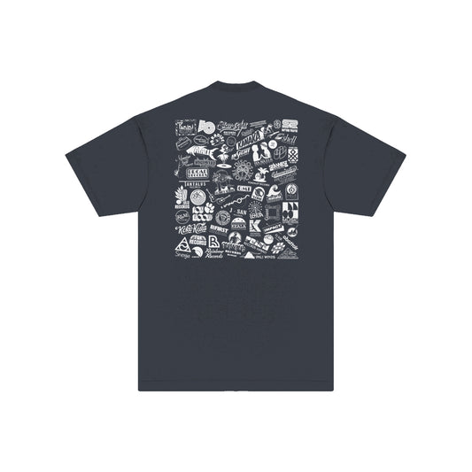 Label Logos T-Shirt (Dolphin Blue)