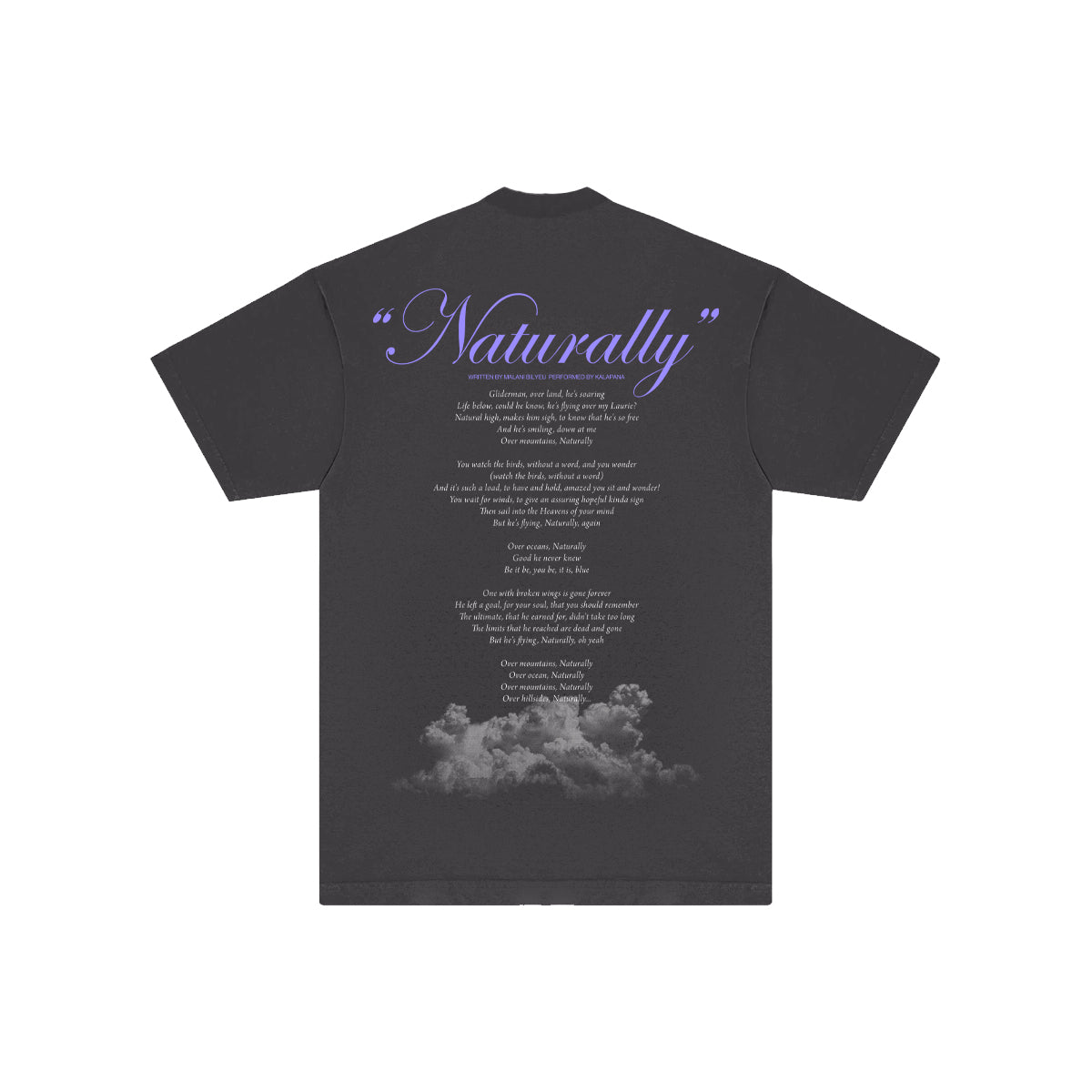 カラパナ ナチュラリー Tシャツ（ピグメントダイ ヴィンテージブラック）