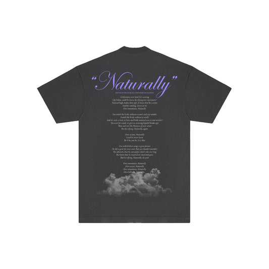 カラパナ ナチュラリー Tシャツ（ピグメントダイ ヴィンテージブラック）