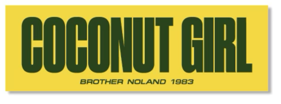 ココナッツガールのバンパーステッカー