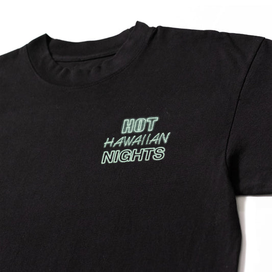Hot Hawaiian Nights T-shirt (Black / Neon)